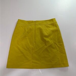 LOFT Mustard Yellow Mini Skirt